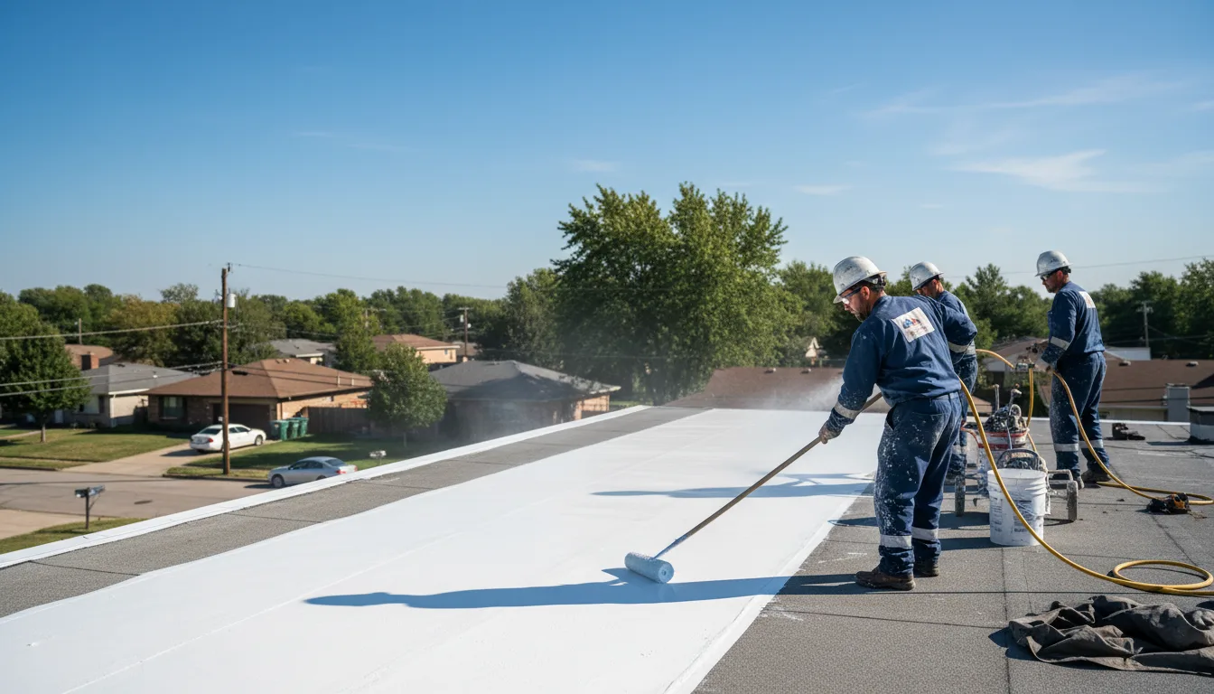 Commercial roof coating in Victory Mills, NY near me